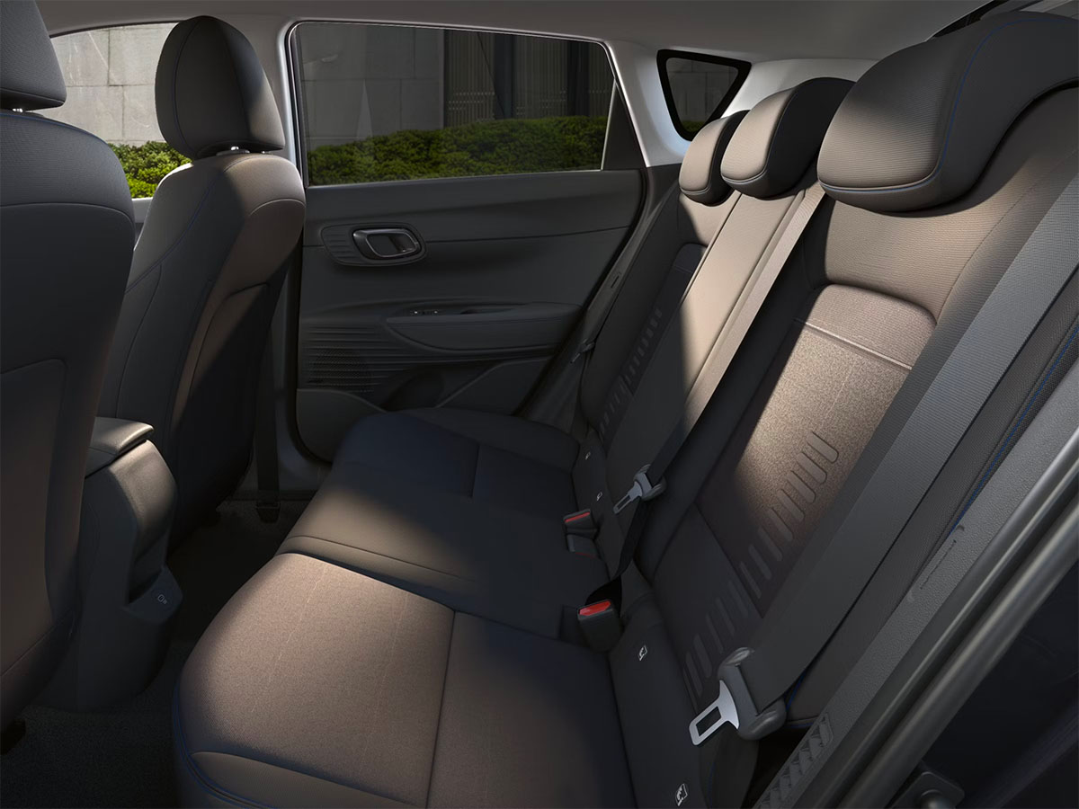 Les sièges arrières de la Hyundai Bayon
