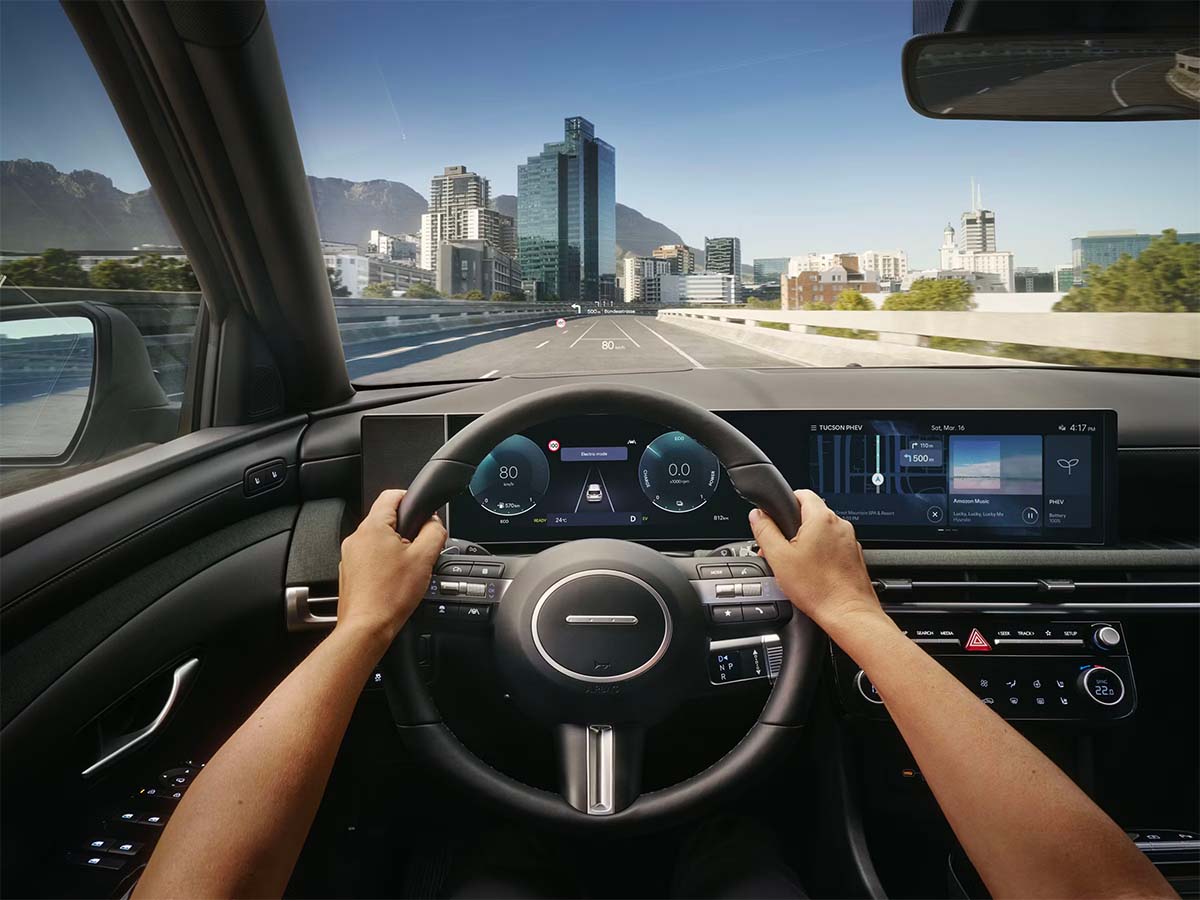 Le tableau de bord de la Hyundai TUCSON