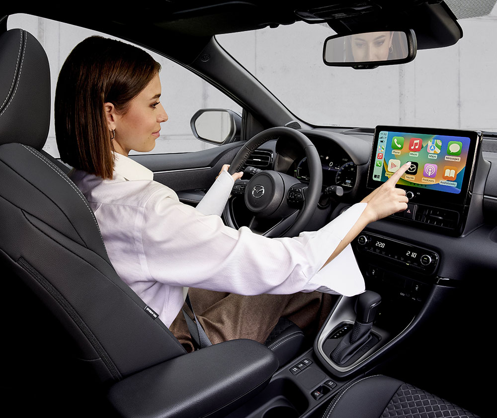 L'habitacle de la Mazda2 Hybrid